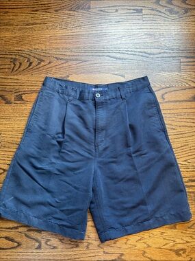 Chaps Men’s Navy Flat-Front Shorts